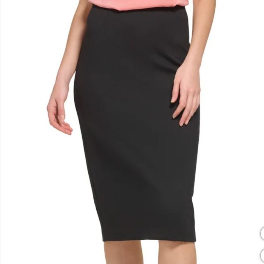 DKNY Ladies' Ponte Skirt - S - Black